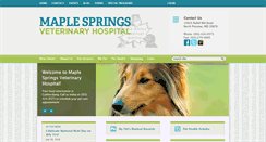 Desktop Screenshot of maplespringsvet.com